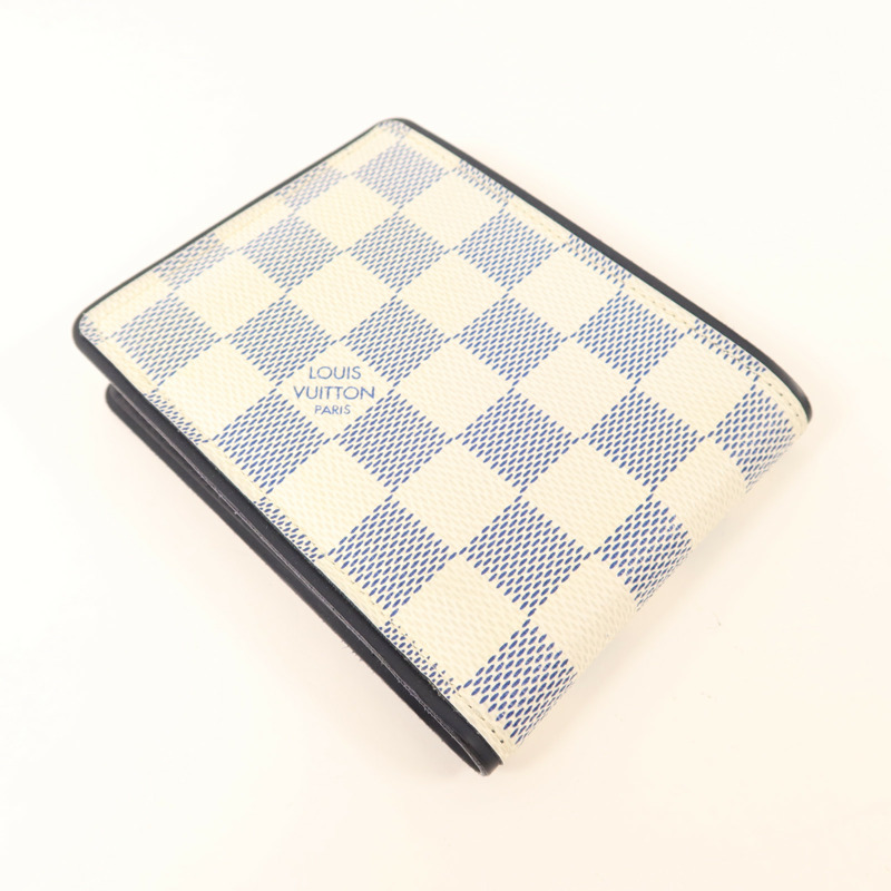 LOUIS VUITTON Damier Azur Bi-Fold Multiple Wallet錢包-3
