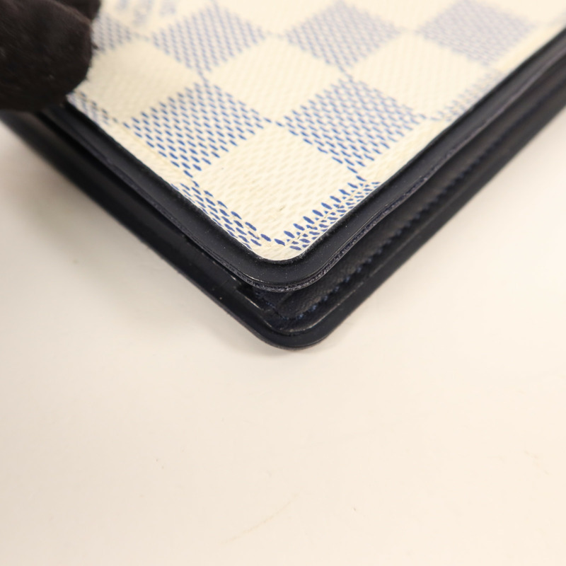 LOUIS VUITTON Damier Azur Bi-Fold Multiple Wallet錢包-9