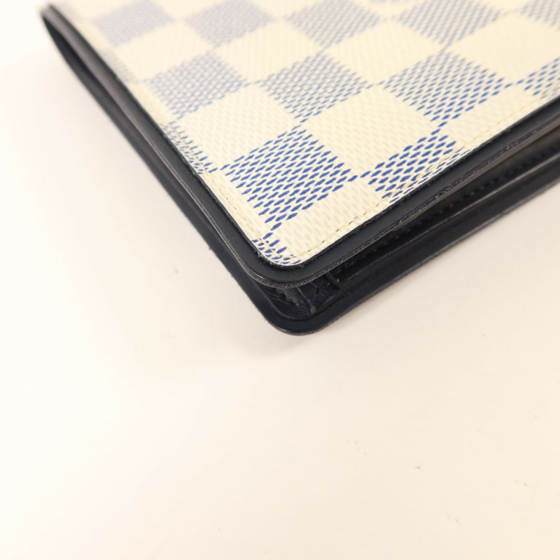 LOUIS VUITTON Damier Azur Bi-Fold Multiple Wallet錢包-11