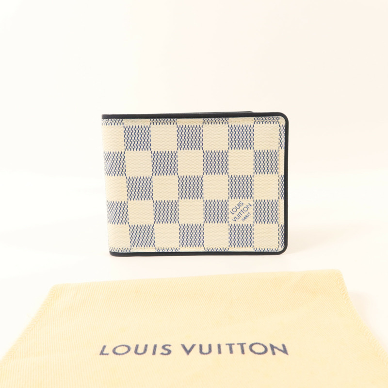 LOUIS VUITTON Damier Azur Bi-Fold Multiple Wallet錢包-17