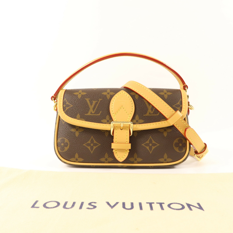 LOUIS VUITTON Monogram Nano Diane金扣手挽肩背兩用袋-15