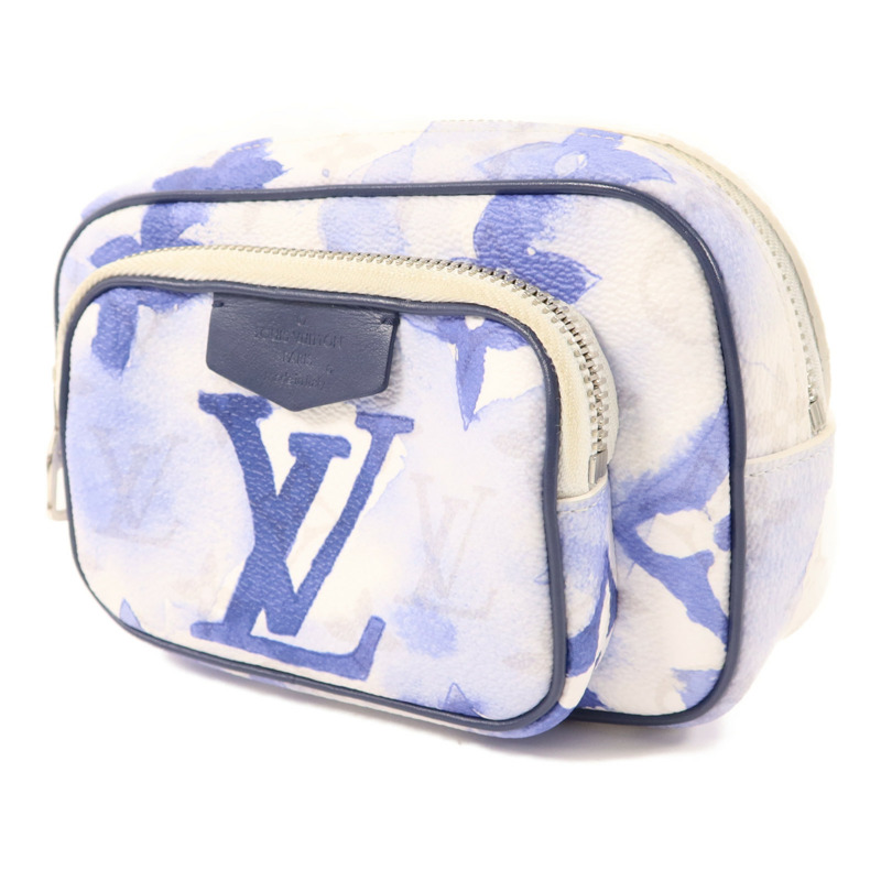 LOUIS VUITTON Monogram Watercolor Outdoor Pochette銀扣腰包/肩背袋-2