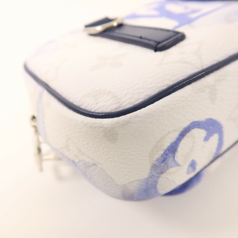 LOUIS VUITTON Monogram Watercolor Outdoor Pochette銀扣腰包/肩背袋-14