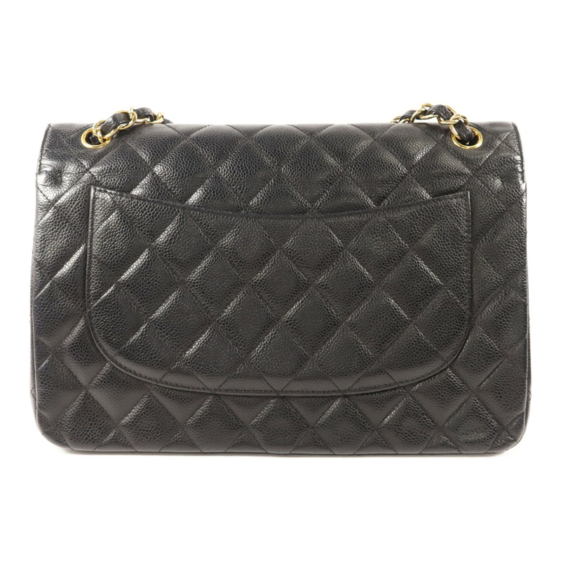 CHANEL 牛皮皮革Large Classic金扣鏈帶肩背袋-1