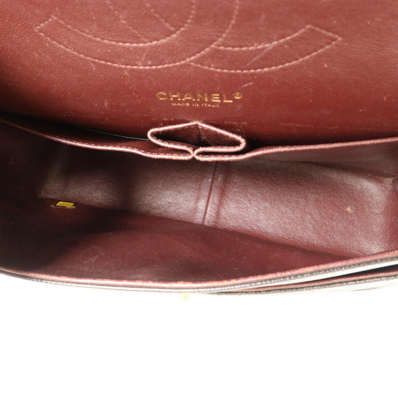 CHANEL 牛皮皮革Large Classic金扣鏈帶肩背袋-6