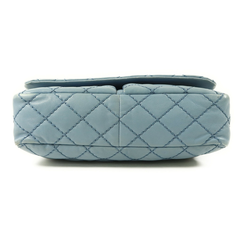 CHANEL 牛皮皮革Matelasse Chain Shoulder銀扣肩背袋-3