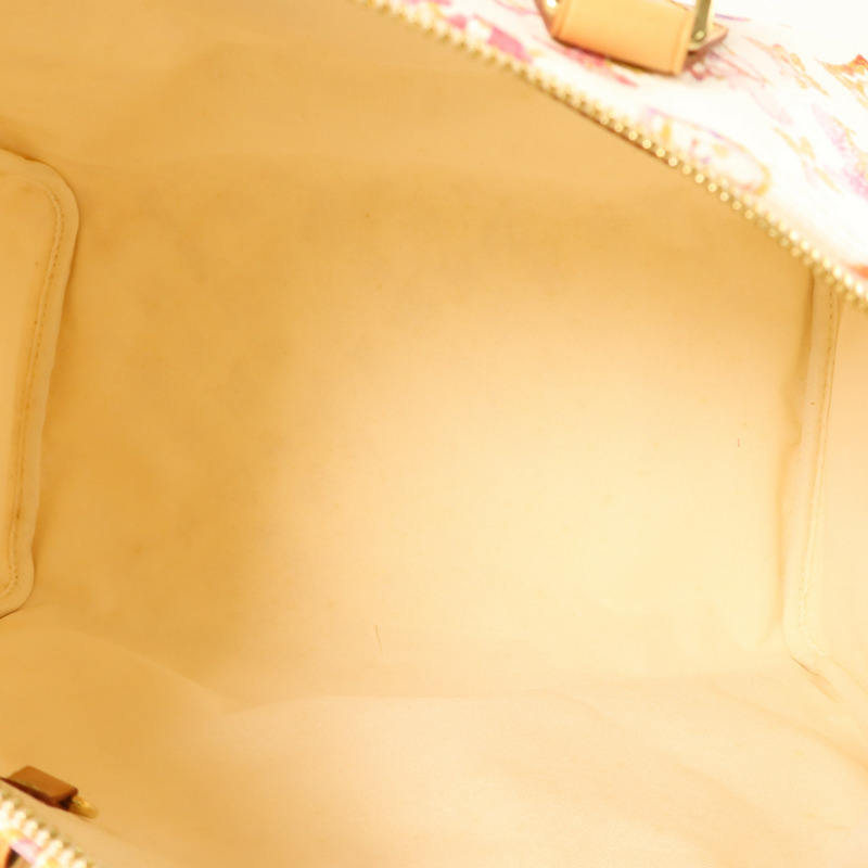 LOUIS VUITTON Monogram Watercolor Speedy 35金扣手挽袋-5