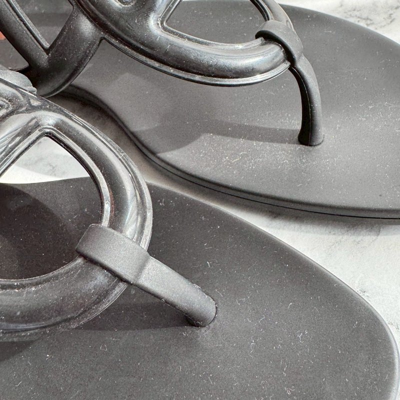 ❤️超級新 Hermes 黑色豬鼻子涼鞋38-2