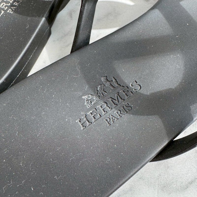 ❤️超級新 Hermes 黑色豬鼻子涼鞋38-7