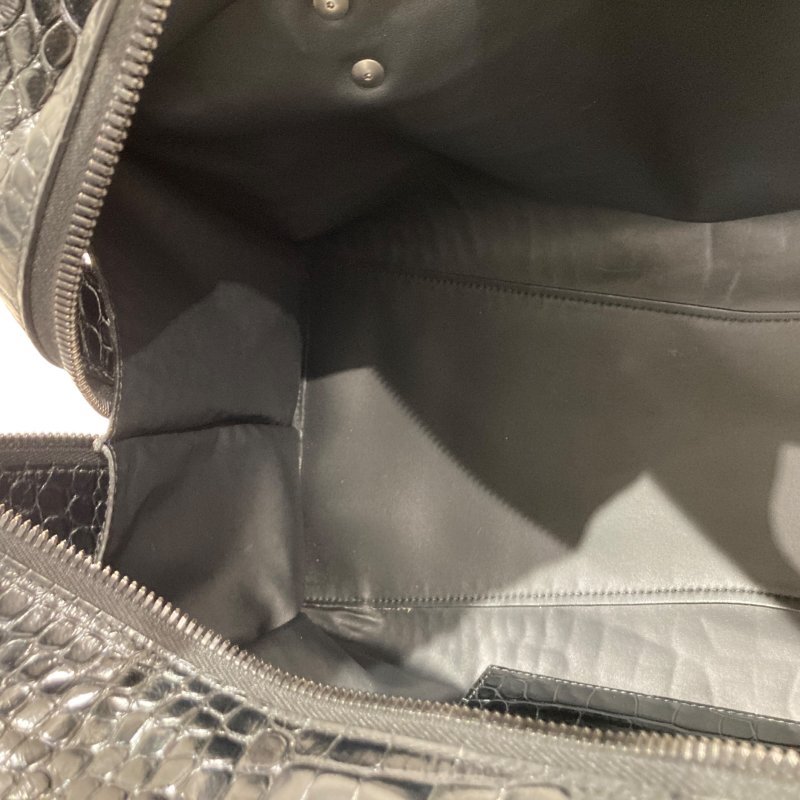 BALENCIAGA 巴黎世家 MEDIUM NEO CLASSIC 機車包 手提包 肩背包 鱷魚皮壓紋 黑色 黑釦-15