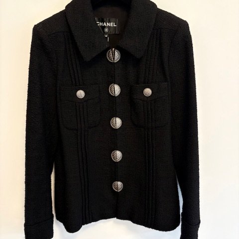 Chanel 2017 春度假系列（Paris-Cuba Collection） 黑色粗花呢外套-7