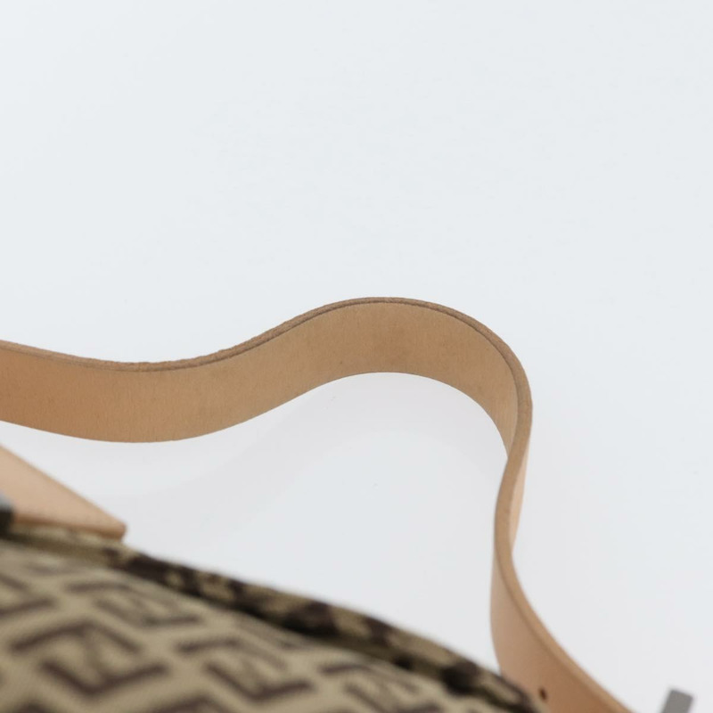 【日本直送】FENDI Zucchino 帆布 Mamma Baguette 單肩包 棕色 正品 fm5094V-7