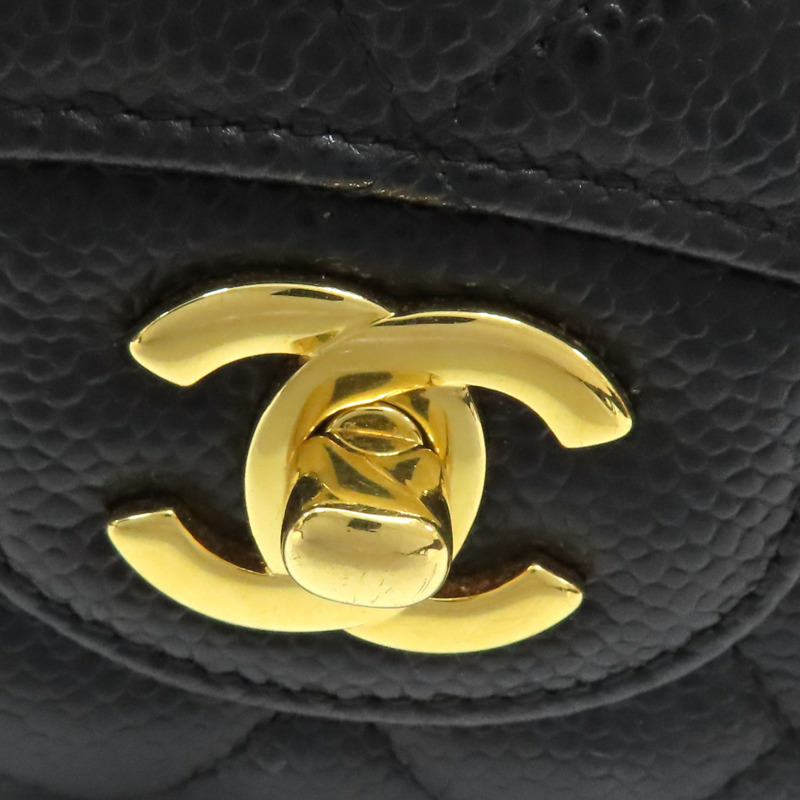 黑色 荔枝紋牛皮 Classic Flap 25 肩背包 金扣【CHANEL 香奈兒】 A01112-7