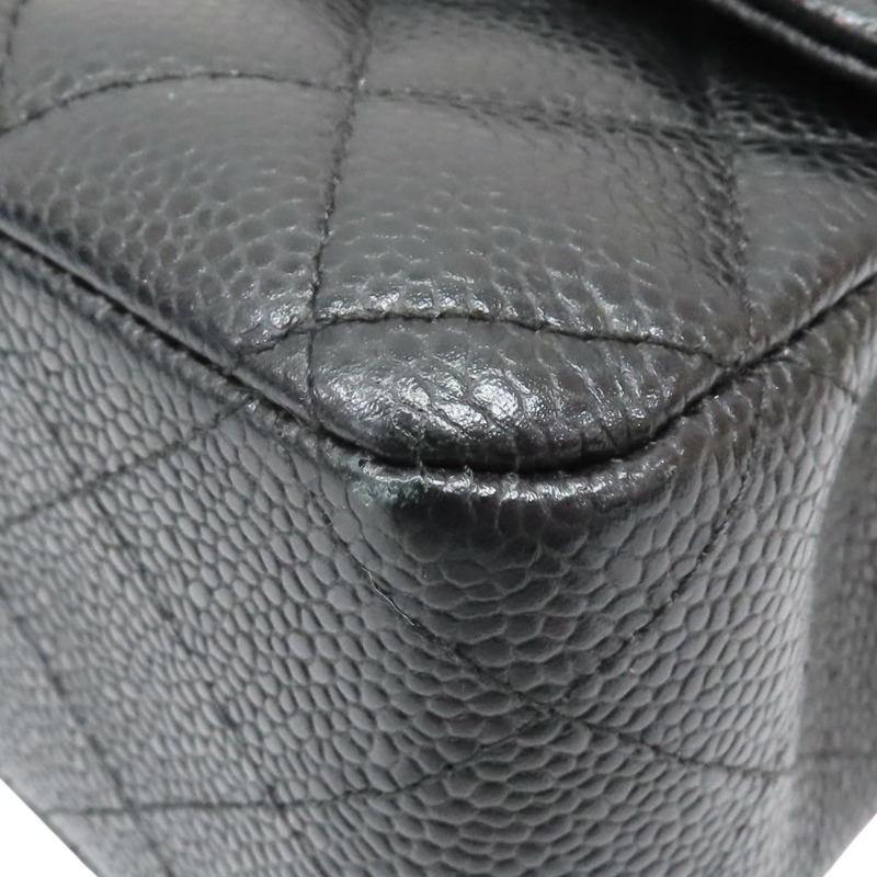 黑色 荔枝紋牛皮 Classic Flap 25 肩背包 金扣【CHANEL 香奈兒】 A01112-14