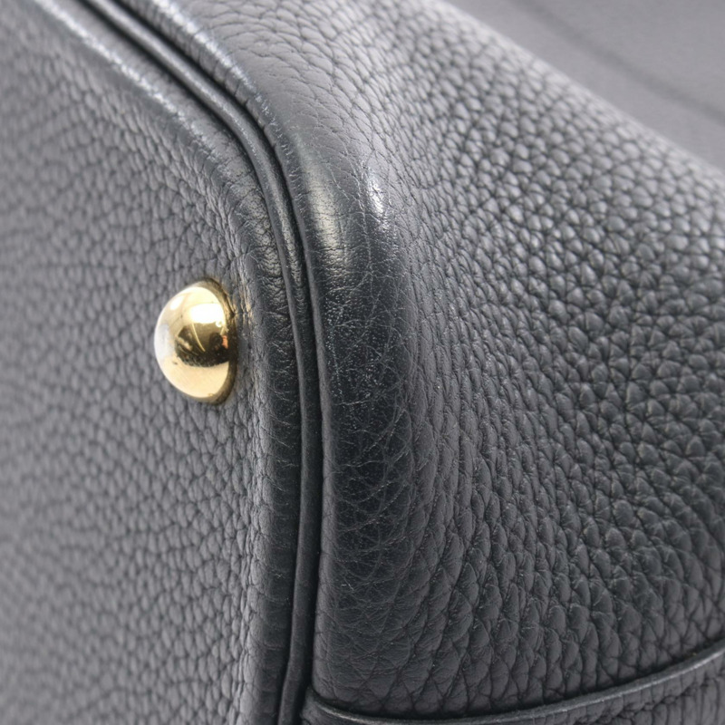 愛馬仕 Bolide31 手提包 Taurillon Clemence Taurillon Clemence 黑色二手女款-10