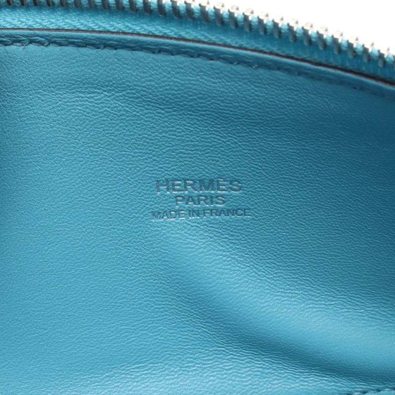 愛馬仕 Bolide 27 單肩手提包 D Epsom Blue du nord 二手女士 SHW-3