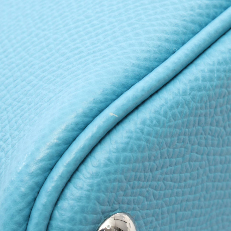 愛馬仕 Bolide 27 單肩手提包 D Epsom Blue du nord 二手女士 SHW-5