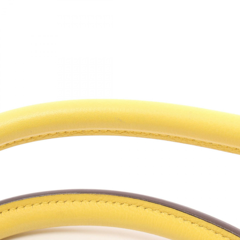 HERMES Birkin 30 手提包 D Taurillon Novillo 皮革 Jaune de naples 二手 SHW-7