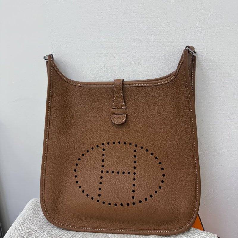 HERMES Evelyne 29 經典棕色斜背包 K刻-4