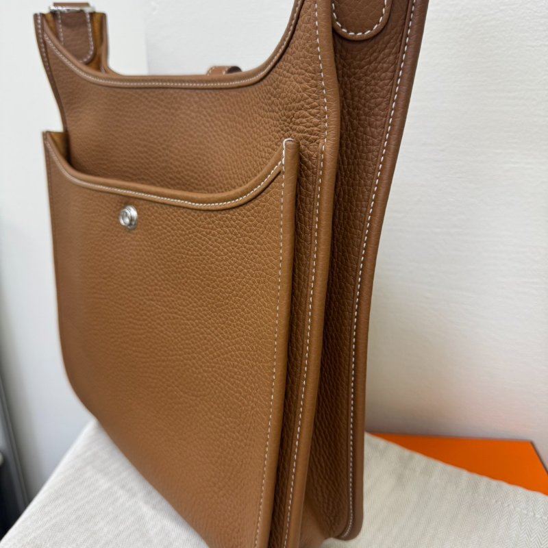 HERMES Evelyne 29 經典棕色斜背包 K刻-12