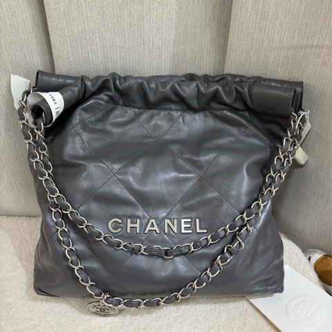 Chanel 22Bag small Grey 灰色小號垃圾袋