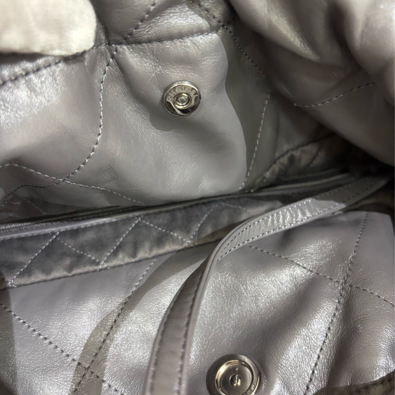 Chanel 22Bag small Grey 灰色小號垃圾袋-6