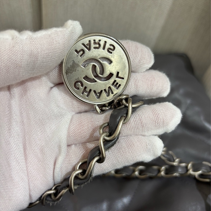 Chanel 22Bag small Grey 灰色小號垃圾袋-8