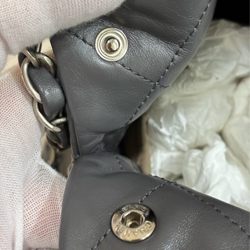 Chanel 22Bag small Grey 灰色小號垃圾袋-13