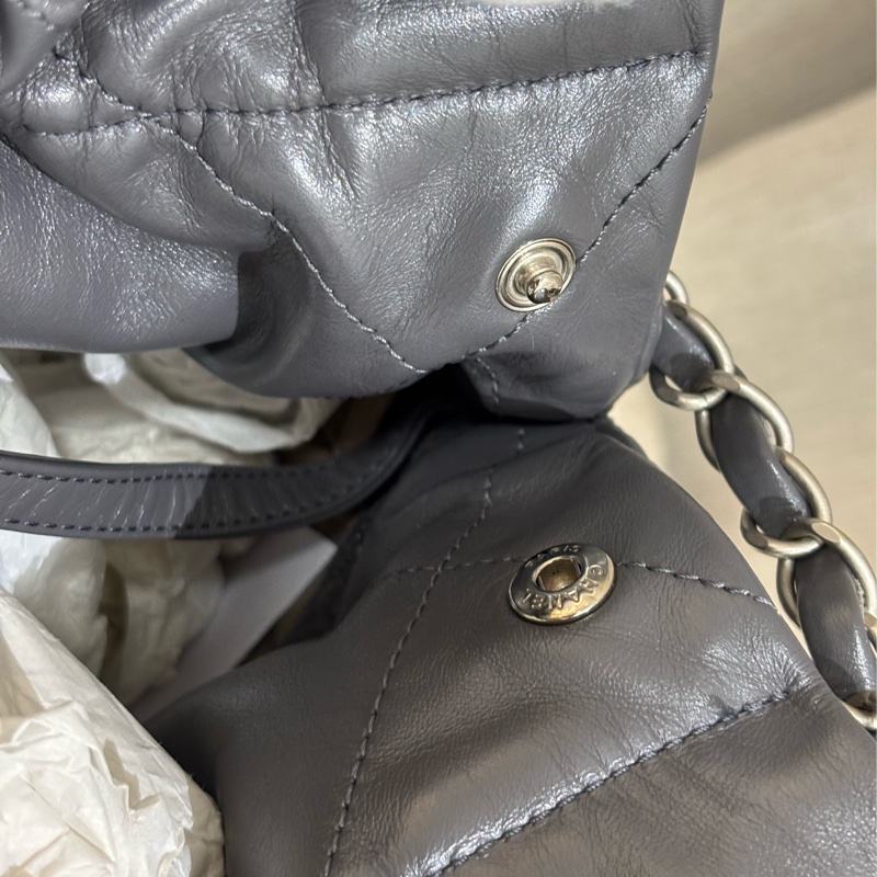 Chanel 22Bag small Grey 灰色小號垃圾袋-15