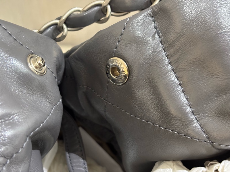 Chanel 22Bag small Grey 灰色小號垃圾袋-16