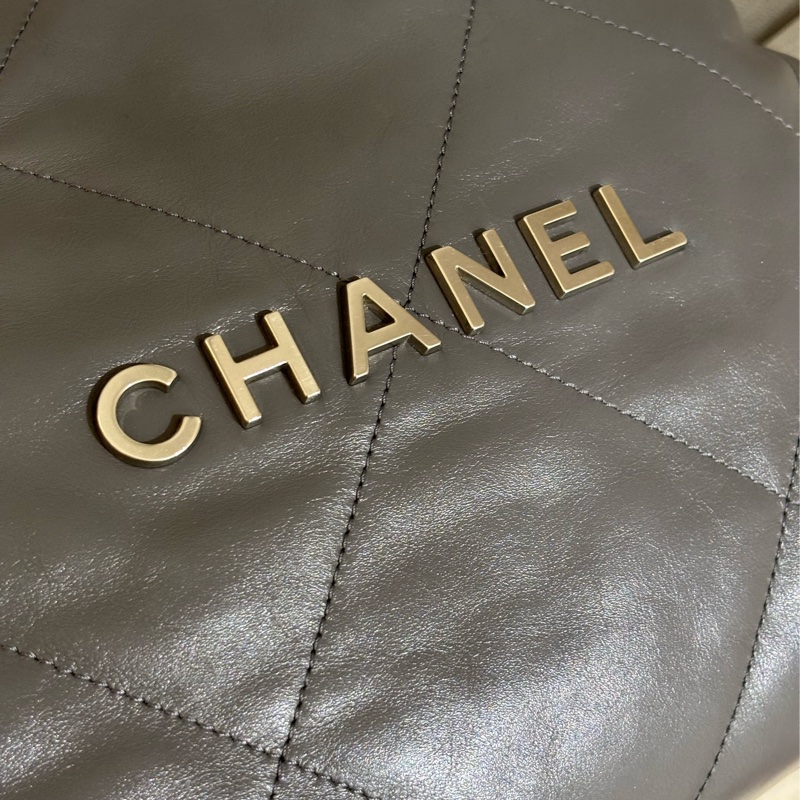 Chanel 22Bag small Grey 灰色小號垃圾袋-17