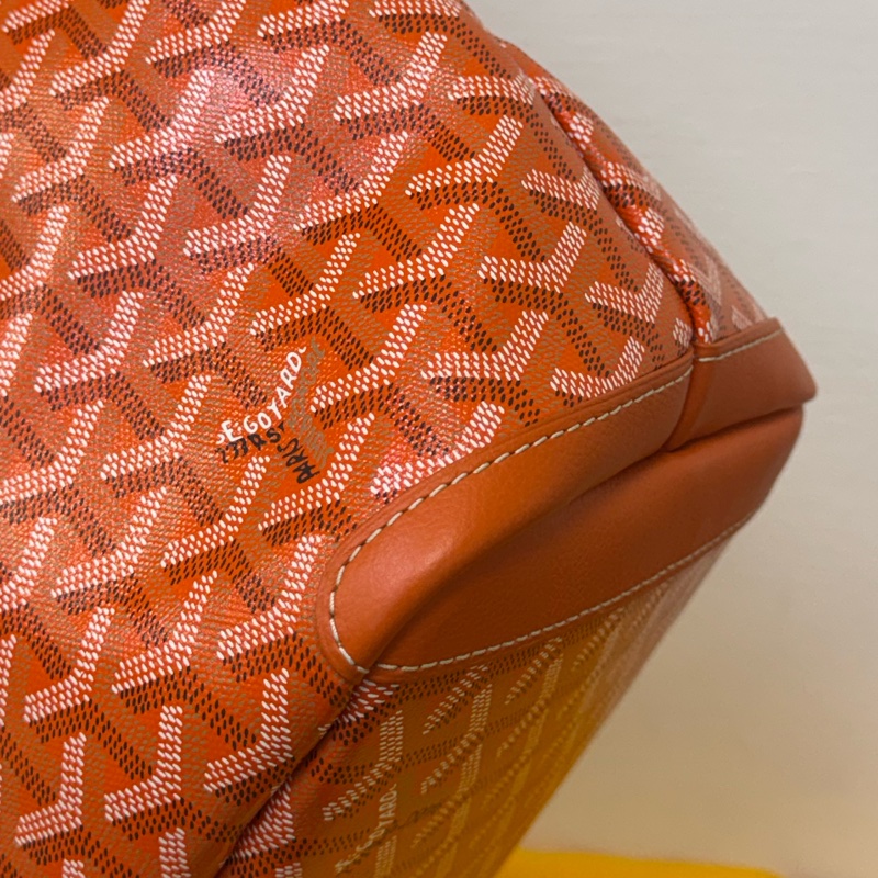 GOYARD SAINT LOUIS GM 橘色托特包-23