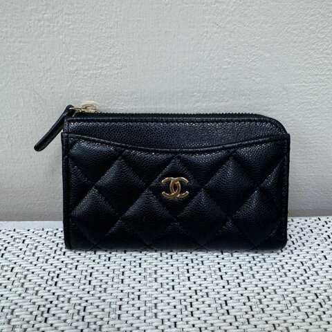 CHANEL 經典金色雙C卡夾(芯片款)