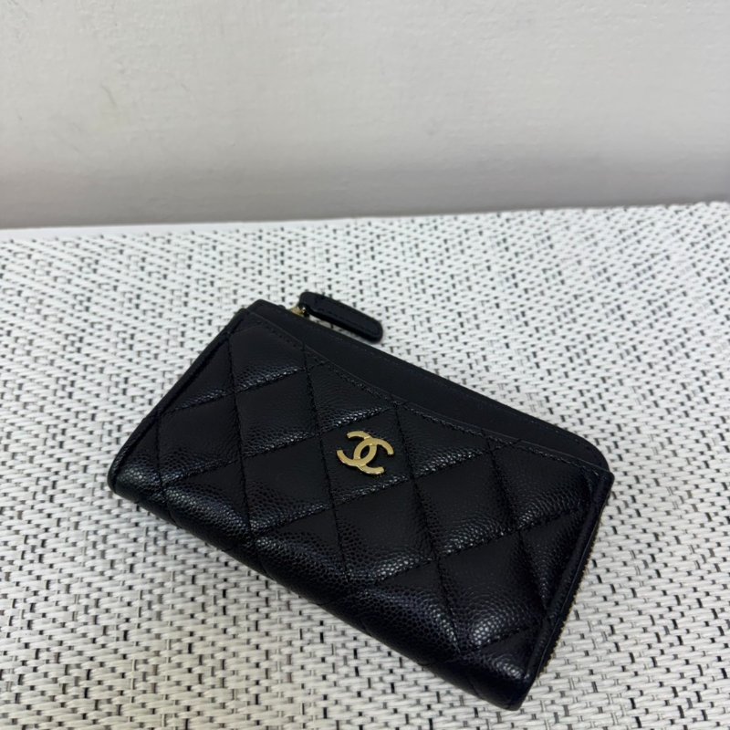 CHANEL 經典金色L型卡包（芯片款)-3
