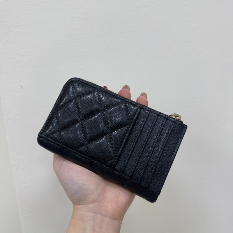 CHANEL 經典金色L型卡包（芯片款)-8