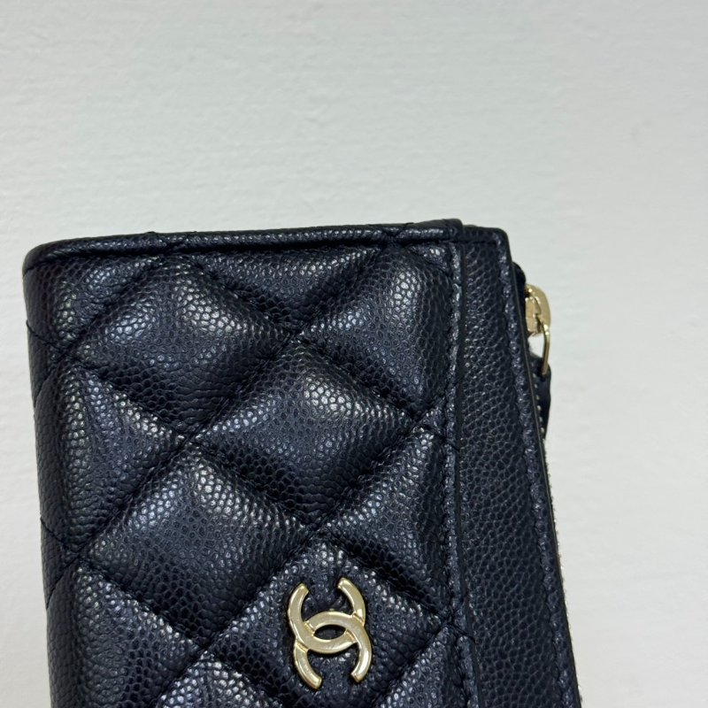 CHANEL 經典金色L型卡包（芯片款)-19