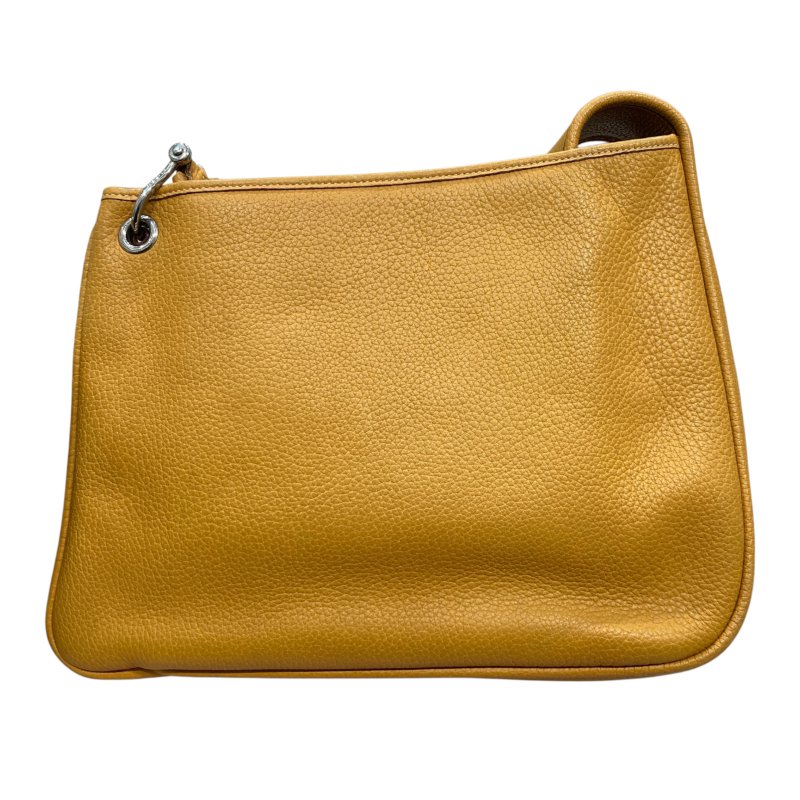 HERMES 愛馬仕 SAC MANILLE 馬尼拉肩背包 芥末黃 TC皮 銀釦-0