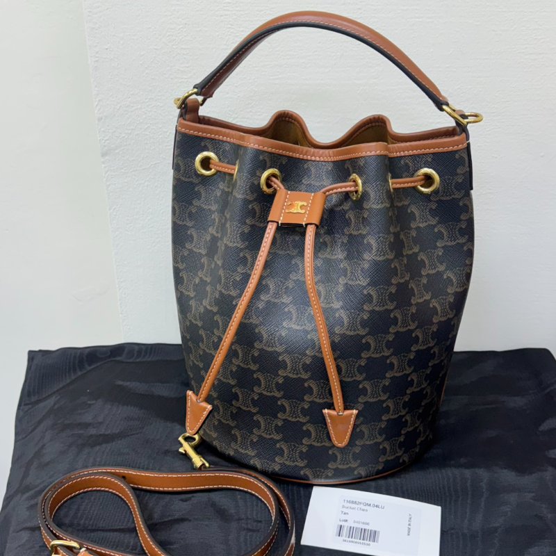 CELINE CLARA 凱旋門老花水桶包-0