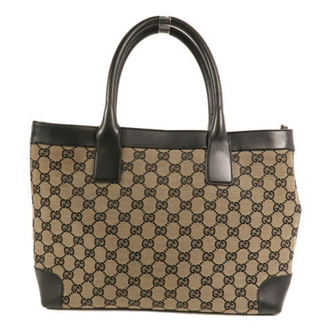 GUCCI 帆布Tote Bag金扣手挽袋
