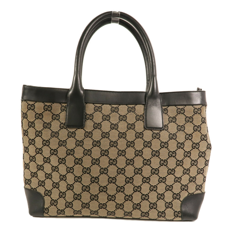 GUCCI 帆布Tote Bag金扣手挽袋-0