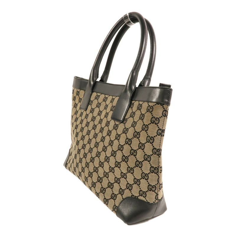 GUCCI 帆布Tote Bag金扣手挽袋-2