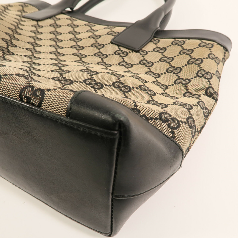 GUCCI 帆布Tote Bag金扣手挽袋-5