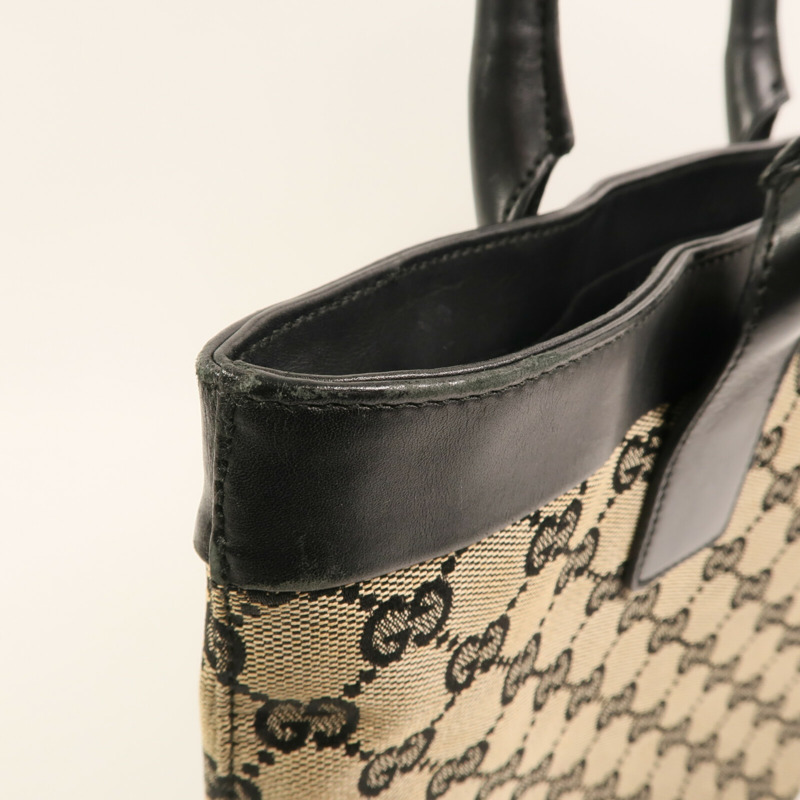 GUCCI 帆布Tote Bag金扣手挽袋-13