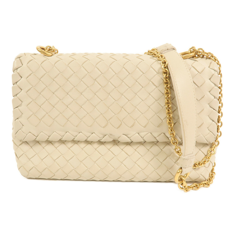 BOTTEGA VENETA 羊皮皮革Second Bag金扣鏈帶肩背袋-0