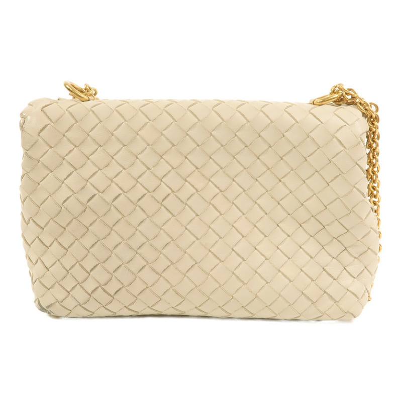 BOTTEGA VENETA 羊皮皮革Second Bag金扣鏈帶肩背袋-1