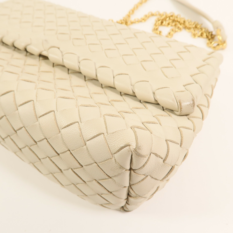 BOTTEGA VENETA 羊皮皮革Second Bag金扣鏈帶肩背袋-5