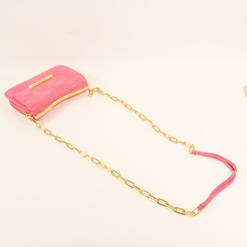 Miu Miu 牛皮皮革Shoulder Bag金扣鏈帶肩背袋-4