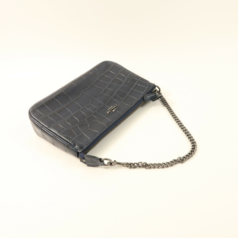 COACH 牛皮皮革Chain Shoulder鏈帶肩背袋-6