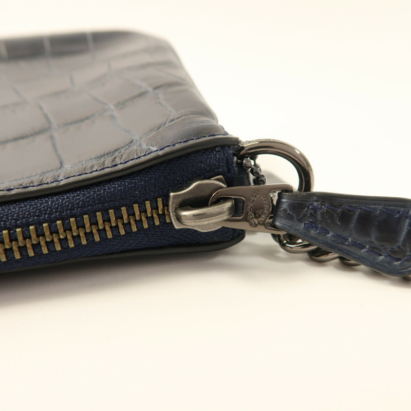 COACH 牛皮皮革Chain Shoulder鏈帶肩背袋-14