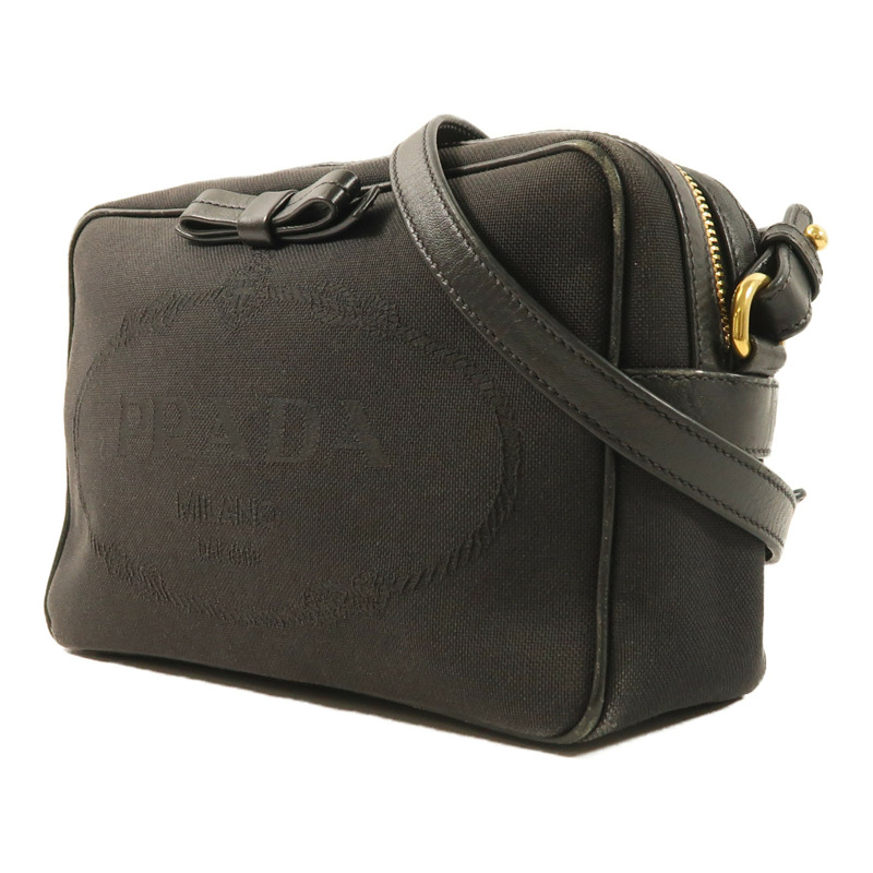 PRADA 帆布Shoulder Bag金扣肩背袋-2